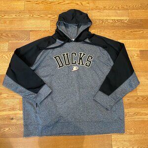 Anaheim Ducks NHL Stitched Embroidery Spellout Logo Pullover Hoodie 2XL XXL